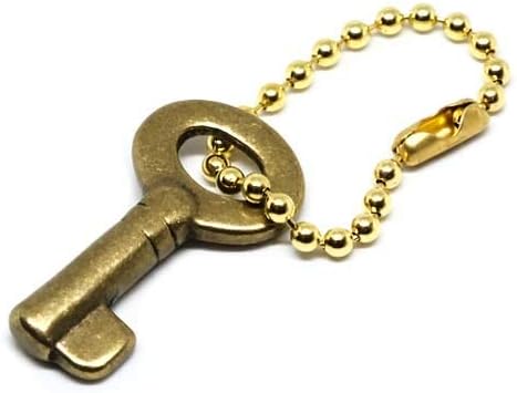 ボールチェーン付き 真鍮 鍵 チャーム キーホルダー Brass Key キーリング ネックレス ブラス ペンダントトップ メンズ 雑貨 アクセサリー キーホルダー 通販 Amazon