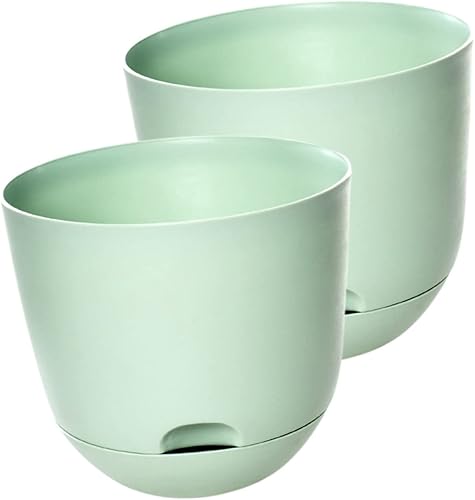 Miniatura 7 de GANAZONO Macetas hidropónicas de riego automático, macetas hidropónicas para plantas de interior, macetas de riego automático de 6 pulgadas, macetas