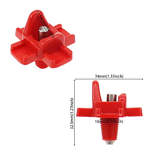 PLCatis Geflügel Wassertrinker 10 Stücke Automatische Nippeltränke Rot Wassernippel Feeder Huhn Automatische… – Bild 6