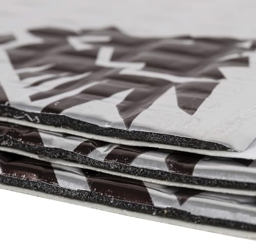 KILMAT 2 mm 1.7 m² Selbstklebende Alubutyl Anti Dröhn Dämmmatte Auto Dämmung Schalldämmung und Schallschutz für Kfz