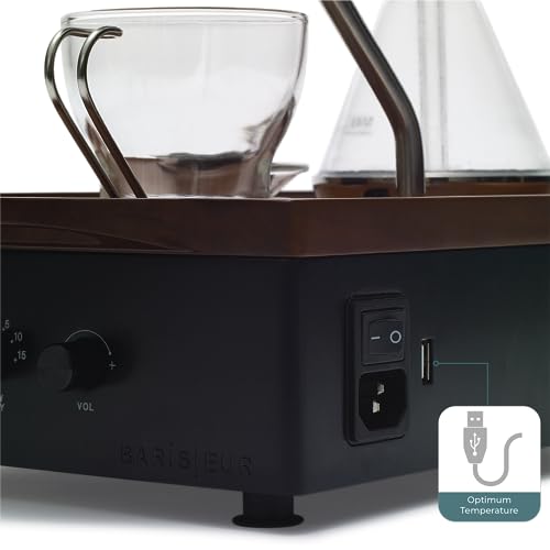 Coffee Alarm Clock Coffee Maker- Black Walnut