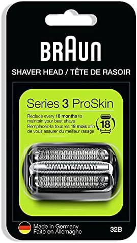 32B Electric Shaver Replacement Head Compatible with Braun Series 3 Electric Shaverfor Models 3000s, 3010s, 3040s, 3050cc, 3070cc, 3080s, 3090cc