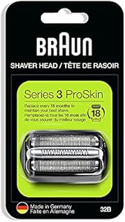 32B Electric Shaver Replacement Head Compatible with Braun Series 3 Electric Shaverfor Models 3000s, 3010s, 3040s, 3050cc, 3070cc, 3080s, 3090cc