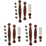 Poignées de tiroir : poignées de tiroir en cuir. Les matériaux de rendent cette poignée en cuir non durable, mais également très texturée.