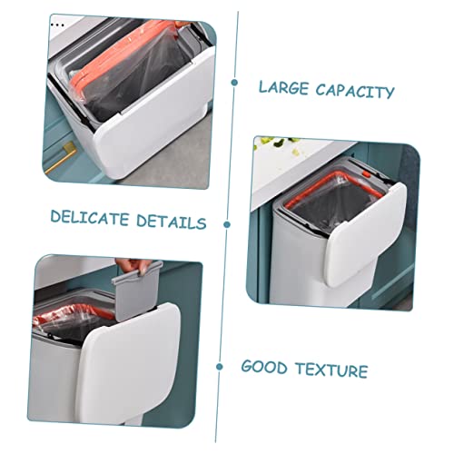 Contenedor de basura rectangular plástico para colgar miniatura 2
