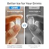 Ciays Nugget Ice Maker Countertop with 3L Detachable Water Tank and Timer Function, Pebble Ice Maker 35 lbs/24H Soft Chewable Ice, Self Cleaning Ice Machine for Kitchen, Party and Office