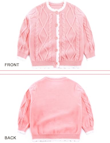 Happy Cherry Boys Girls' V-Neck Cardigans Sweater Cotton School Uniforms Button Solid Long Sleeve Knit Sweaters2