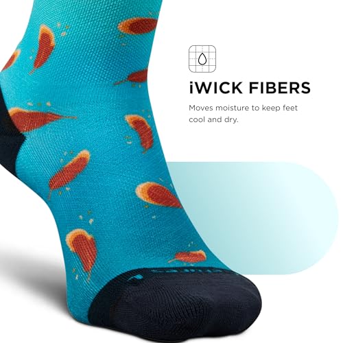 Image of Feetures Elite Ultra Light Cushion Mini Crew Sock - Sport Sock with Targeted Compression