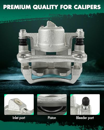 Image of SCITOO 19-B2048 Front Left Disc Brake Caliper w /Bracket Fit For Chevrolet For Prizm 1998-2002,For Toyota For Corolla 1998-2002, Single Piston