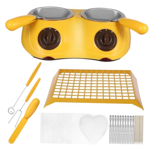 Máquina de fundir chocolate eléctrica 110V en amarillo