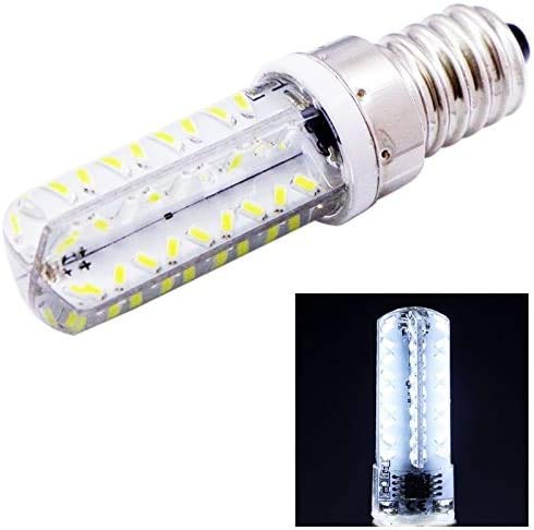 GHiycotdl White Light 200-230LM 72 LED SMD 3014 Corn Light Bulb, Adjustable Brightness, E14 3.5W AC 220V/110V (SKU, S-LED-6502W),S-LED-6502W
