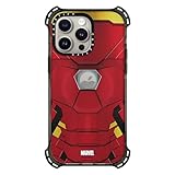 CASETiFY Bounce iPhone 15 Pro Max Case [Iron Man Co-Lab / 6X Military Grade Drop Tested / 21.3ft Drop Protection/Compatible with Magsafe] - Iron Man Suit - Clear Black