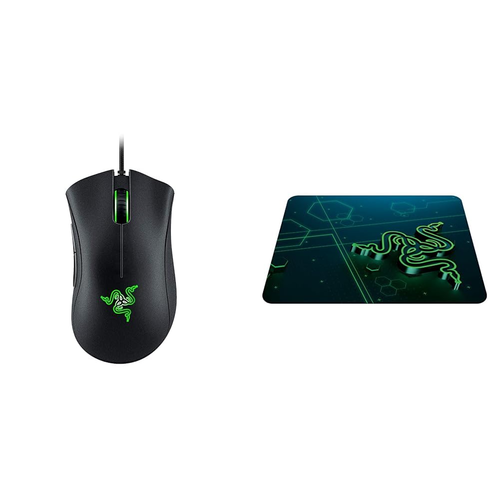 Razer DeathAdder Essential Wired Gaming Mouse I Single-Color Green Lighting I 6400DPI Optical Sensor-picture-31