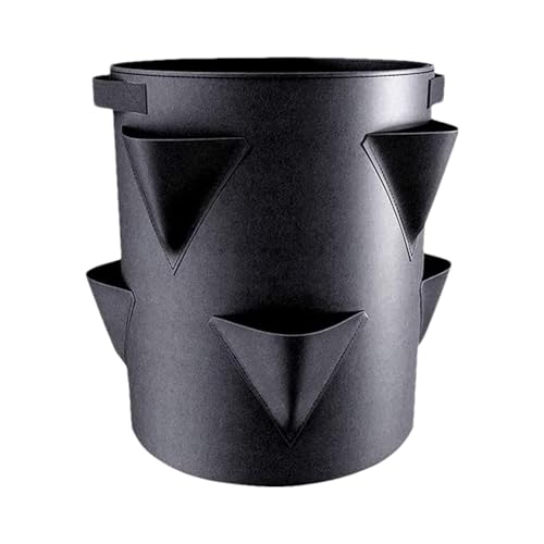 Fioriera per fragole, vaso da giardino per fragole, con 6 tasche laterali, borsa multiuso per fiori, verdure, balcone