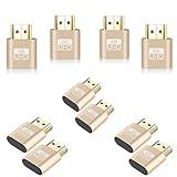 BIHAIT 4K HDMI Dummy Plug,High Resolution Virtual Monitor Display Emulator,3840x2160@60Hz Adapter for Ethereum ETH ZEC BTC Mining, Compatible with Windows Mac OSX - 10PC