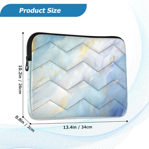 Funda para portátil azul marmolada 13-14 pulgadas miniatura 3