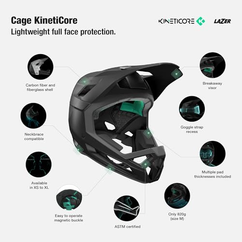 Casco integral Lazer Cage KC talla L con máxima ventilación mate 3