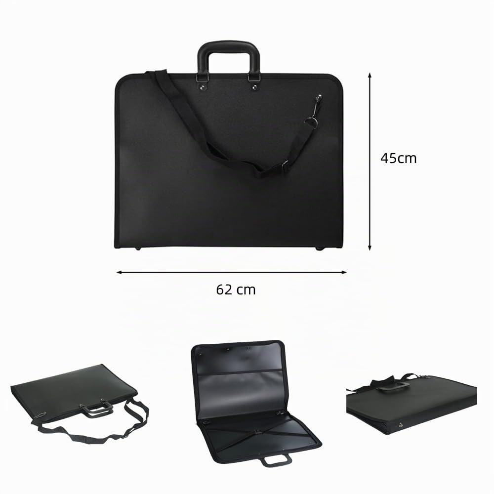 A3 Künstler-Portfolio-Hülle und Kunst-Tasche - Präsentation und Aufbewahrung für Skizzen, Malerei, Zeichenbrett, Kunstwerk mit Tragetasche