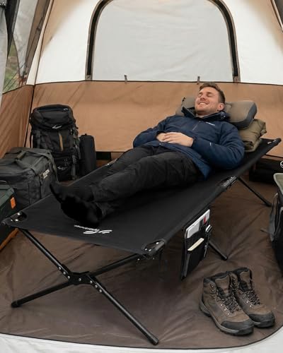Sportneer Feldbett Klappbett 199 * 73cm, Feldbett Klappbar Campingbett Aktualisierte Version, Gästebett Klappbar XXL für Zelten Wandern Outdoor Wanderung, Reisen, Strand, Outdoor Garten Innen