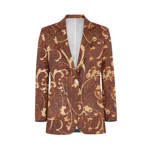 Polynesian Tapa Puletasi Samoan Puletasi Blazer for Woman Plus Size Long Sleeve Blazer Jackets with Pockets4