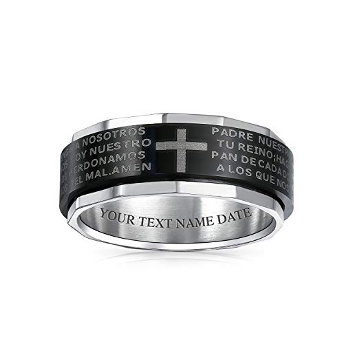 Bague celtique infinie en titane 7 mm pour le quotidien des hommes