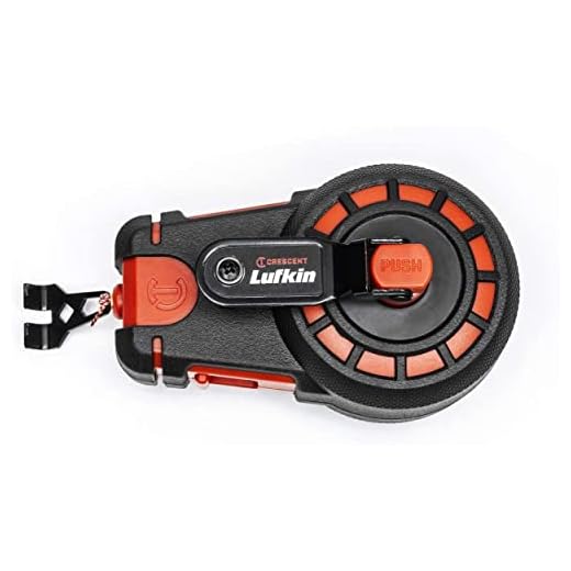 Crescent Lufkin 50' Compact Chalk Reel with Blue Chalk, CL50