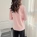 Legou Women's nursing base layer top loungewear pajamas side opening for nursing Pink 3XL