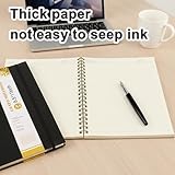 eioororriy A4 Lined Notebook With Removable Ruler, Spiral Bound,Waterproof PVC Cover For School Office Home - Image 6