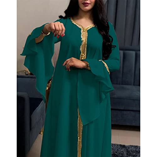 Abaya blanche manches cloches ample pour masquer les formes taille S - 2