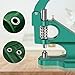 Hand Press Grommet Machine, Heavy Duty Grommet Eyelet Rivet Press Machine Industrial Table Mount Hole Punch Tool Kit with 3 Dies and 1500 Grommets for DIY Craft