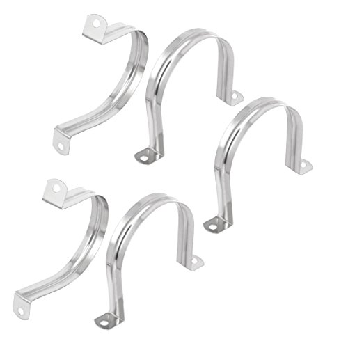 Aexit M90 304 Stainless Steel Two Hole Pipe Straps Tube Clip Clamp 5PCS (59be85a2eb620b9d4f37d51e75bcbd79)