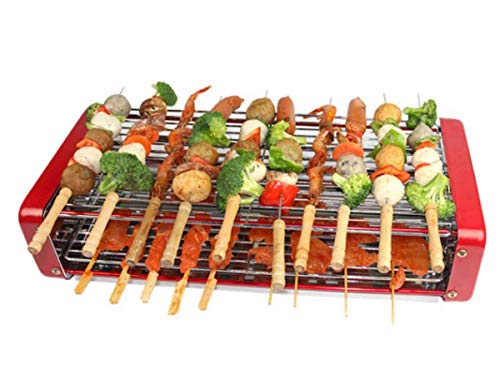 BBQ GrillDouble Elektrogrill Grillspieß BBQ Grill Grill Hausgarten Rot 50 * 23 * 12 5 cm