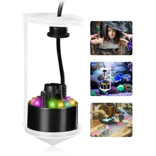 Ultraschall Nebelmaschine Mit 12 LED - Mist Maker Für Springbrunnen, Teich & Deko Innen & Außen