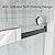 FEKEWIO Soft Close Shower Doors Double Sliding 62-66" W x 76" H Frameless 3/8"(10mm) Clear Tempered SGCC Glass Stainless Steel Hardware Towel Bar Handle (DS13-Chrome)