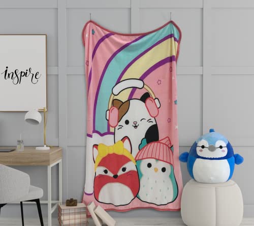Squishmallows Kids Bedding Super Soft Micro Raschel Throw, 46 In X 60 In, By Franco #TOP4