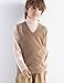 Chanyarn Boys and Girls 100% Merino Wool Sweater Vest V-Neck Sleeveless 2025 Fall Winter Cable Tops Knitted Pullover Vest (Tan,140cm)