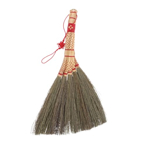 HOODANCOS Compact Hand Broom for Desk Cleaning Sturdy Grass Mini Sweeper for Indoor Use Dust Debris Removal Artisan Quality Design for Multi Scene Application