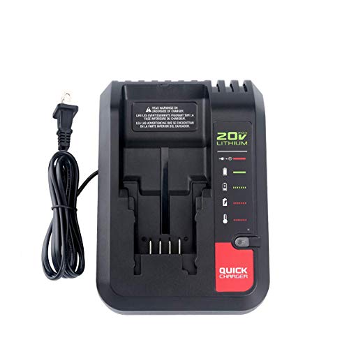 PCC692L for Porter Cable 20v Charger, LENMAX PCC692L PCC691L Battery Charger for Porter Cable Li-Ion Battery PCC680L PCC681L PCC682L PCC685LP PCC699L for Black & Decker 20V Max Battery LBXR20 LBXR2020