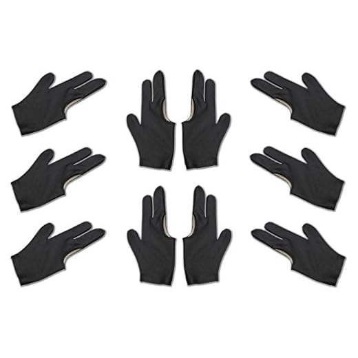 HAN'S DELTA Billiard Depot 10pcs/Set 3 Finger Billiard Gloves Pool Cue Gloves
