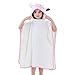 MICHLEY Niños Niñas Capucha Toallas de baño Bebé Albornoz Ropa Niño Suave Animal Algodón Manta Regalos Para Bebes Poncho 70x70cm apto para 2-6 años(Vaca)