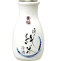 Kizakura Tsu No Junmai – Trockener und leichter Junmai Sake – Original japanischer Sake – 15 % Alkoholgehalt – 1 x 180 ml