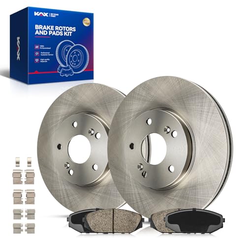 Image of KAX Front Brake Kit, OE Brake Rotors and Ceramic Brake Pads | Fits Honda Odyssey 1999-2004, Acura MDX 2001-2002, Automotive Replacement Brake Kit
