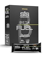 Science in Sport Beta Fuel Dual Source Energy Chews, Energy Bars, Orange Flavour, 46g of Carbs, 60g Bar (6 Pack)