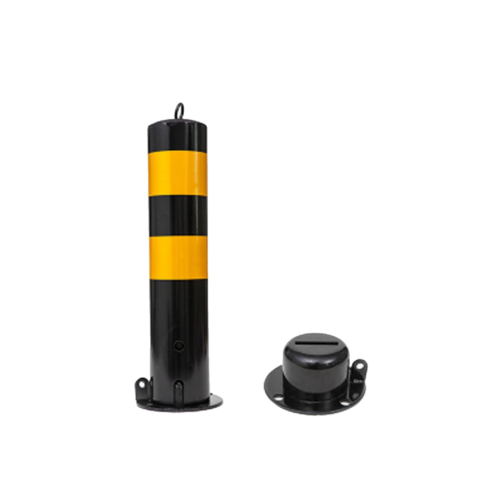 WDSOPK Removable Safety Bollard, Safety Warning Column with Lock & 4 Free Anchor Bolts, Driveway Barrier for Traffic-Sensitive Areas