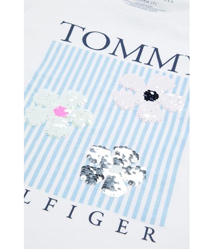 Image of Tommy Hilfiger Girls Sequin Flag Tee (Big Kids)