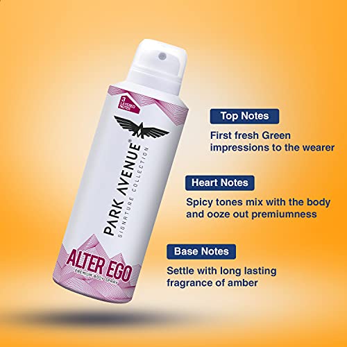 Park Avenue Men Alter Ego Signature Collection | Deodorant Spray | Fresh Long-Lasting Aroma | 150Ml, Pack Of 1