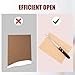 4pcs Letter Openers, Multipurpose Stainless Steel Envelope Sword Slitter with Wooden Handle Lightweight Mail Paper Cutting Knife Tool Supplies for Office Home School Classroom Work Uses