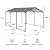 Heavy Duty 10x15 Metal Carport with Galvanized Steel Roof & Frame - Outdoor Storage Shed for Cars, Boats & Trucks, Gray