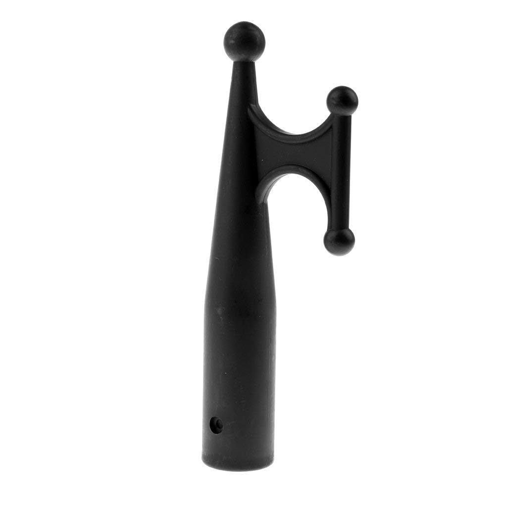 Unbekannt Black Nylon 1" Mooring Boat Hook Head Replacement Top for Marine Yacht Fishing Kayak Raft Sailing Boating AOD