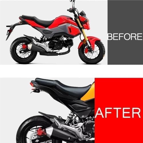 Support Plaque d'Immatriculation Moto LED Clignotant Intégré Queue Bien Rangée MSX125 Grom - 4